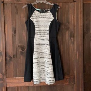 Black and Cream Dress